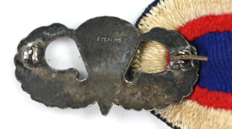 US WW2 Paratrooper Jumpwing with Oval 11th Airborne HQ