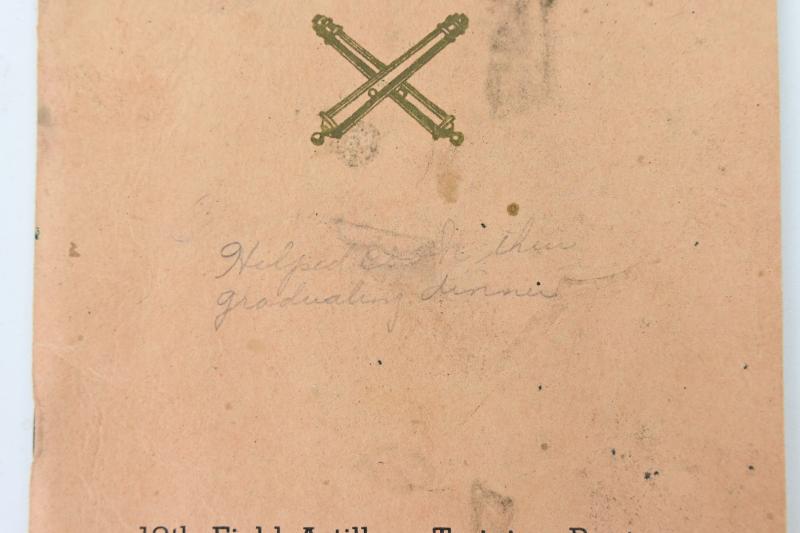 US WW2 54th Armoured Field Artillery Battallion Gratuation Booklet