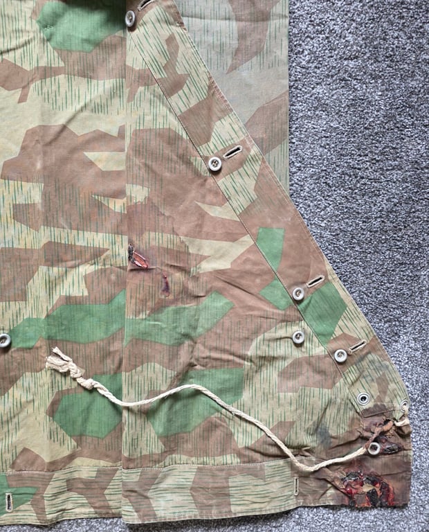 Wehrmacht Splinter pattern camouflage tent shelter quarter.