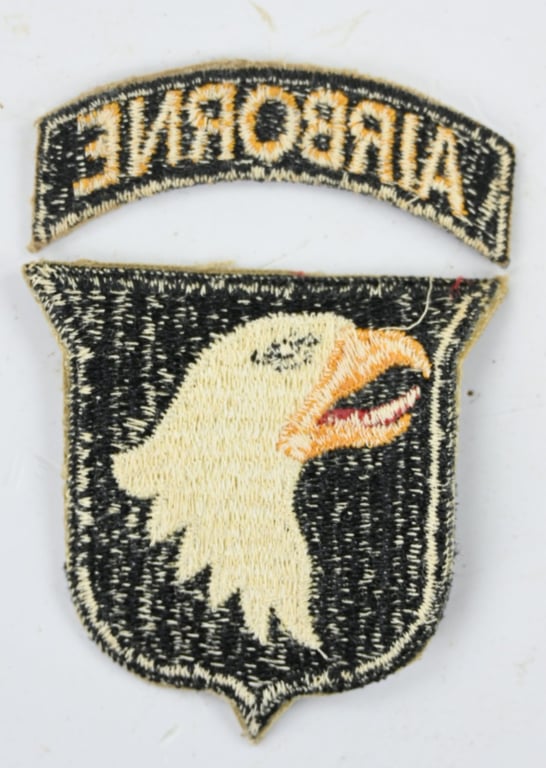 US WW2 101st Airborne Division SSI - Type 2