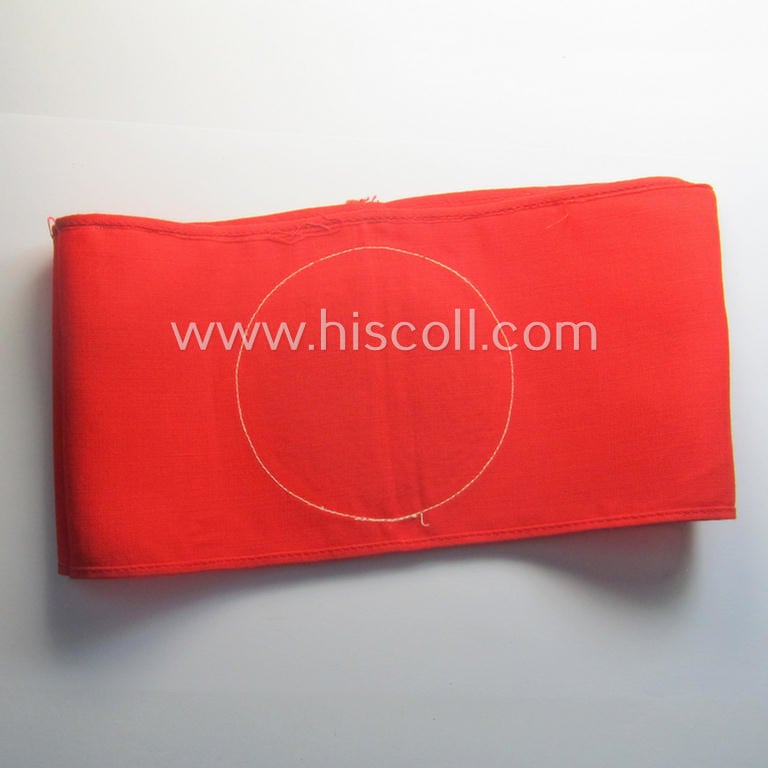 Linnen-based armband (ie. 'Armbinde') as was intended for usage by the staff of the: 'SA-Wehrmannschaften' (being a hardly ie. never used example that still shows its period-attached so-called: 'RzM'-etiket)