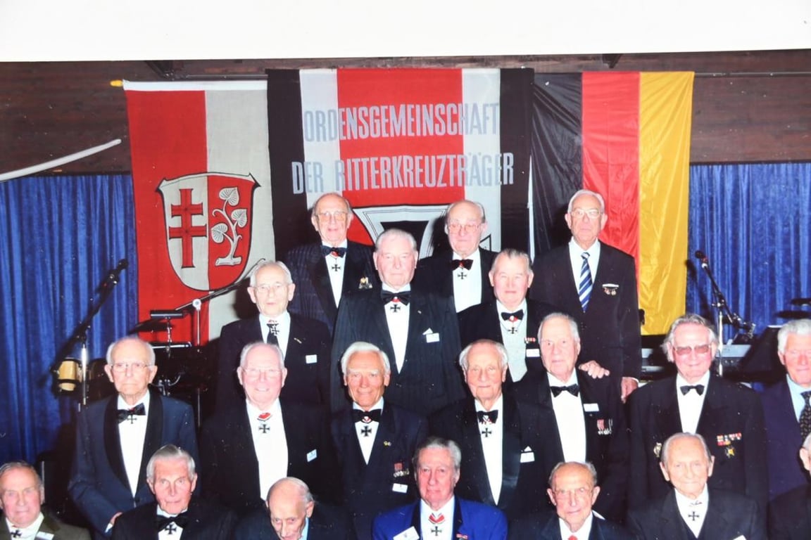 German Postwar Picture of Knight's Cross Recipients of the 'Ordensgemeinschaft der Ritterkreuzträger e.V.'