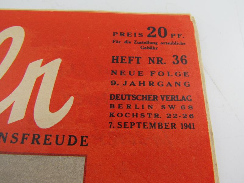 Koralle Magazine dated 07 September 1941