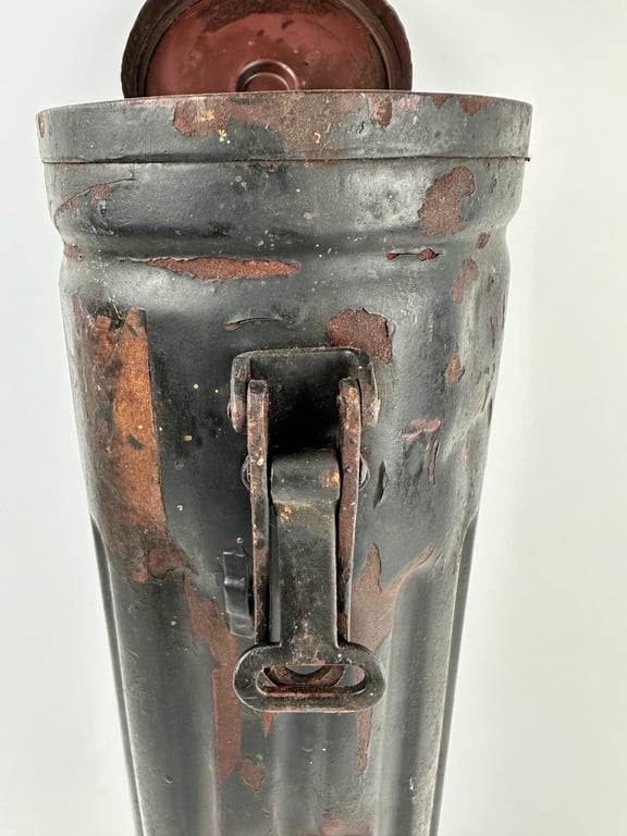 WW2 German Airtight metal container for 10 cm grenade 39 red HL (haul charge).