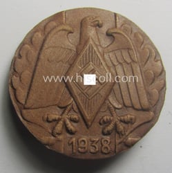 Commemorative - beige-coloured and/or: carton-based(!) - 'HJ'- (ie....