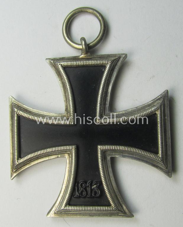Superb, 'Eisernes Kreuz 2. Klasse' (or: iron cross 2nd class) being an early-period, non-maker-marked- and/or magnetic specimen as was executed in the so-called: 'Schinkel'-pattern by (I deem) the maker: 'Paul Meybauer'