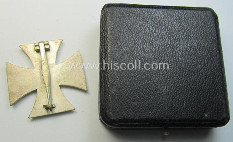 Superb, 'Eisernes Kreuz 1. Klasse' (ie. Iron Cross 1st class) being an (I deem) early-war-period produced: '4'-marked (ie. by: 'Steinhauer & Lück'-produced) example and that comes complete in its specific etui as issued and/or recently found
