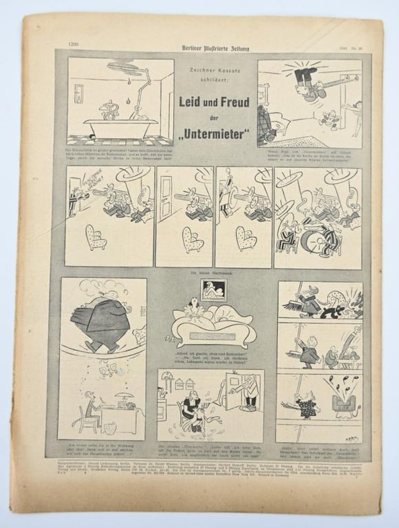 German Berliner Illustrierte Zeitung Newspaper December 1941