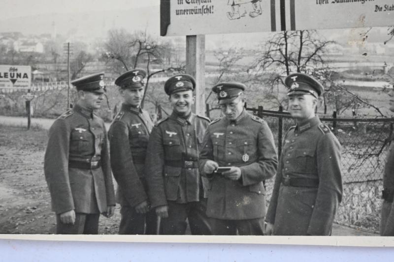 German WH Picture with Antisimitic Sign 'Juden unerwünscht'