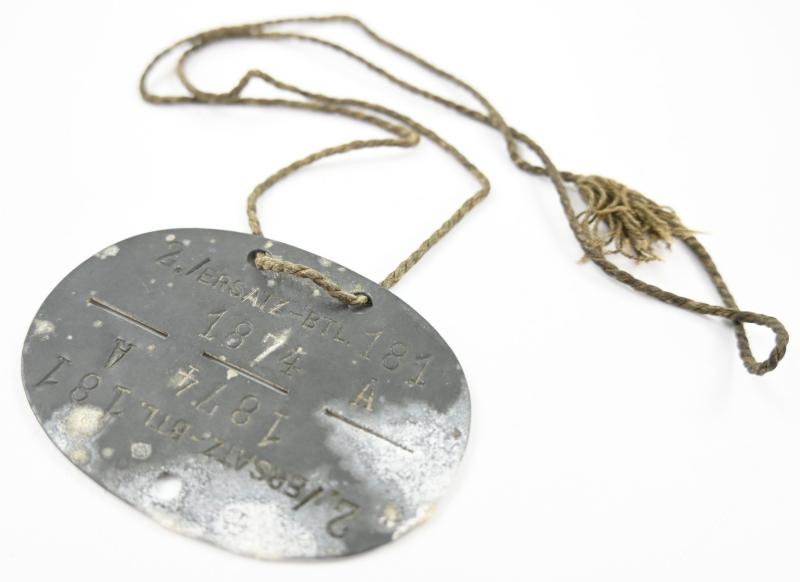 German WH Dog-Tag 'Ers. Btl. 181'