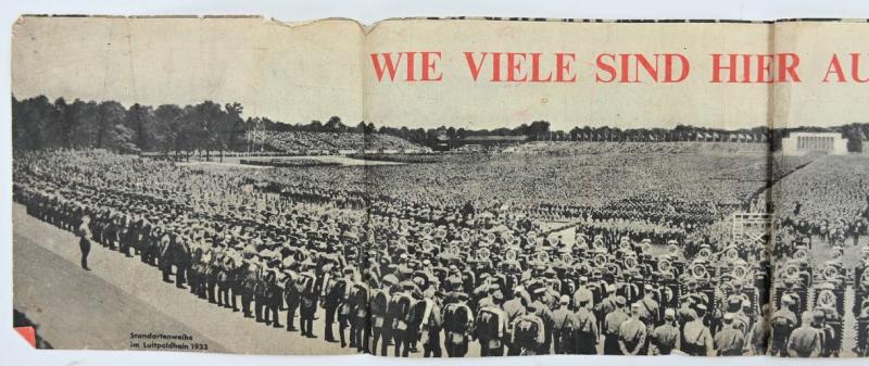 Allied WW2 Droppingsflyer 'Wie viele sind hier Aufmarschiert?'