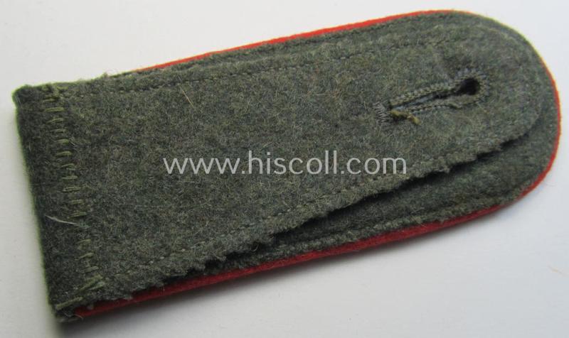 Single, early- (ie. mid-war-)period WH (Heeres) so-called: 'M41 o. 43'-pattern, EM-type shoulderstrap as was intended for - and with certainty worn by! - a: 'Soldat eines (Sturm)Artillerie Abts. o. Rgts.'