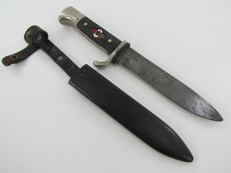 Hitler Youth Dagger by Rudolf Jacobs with Motto