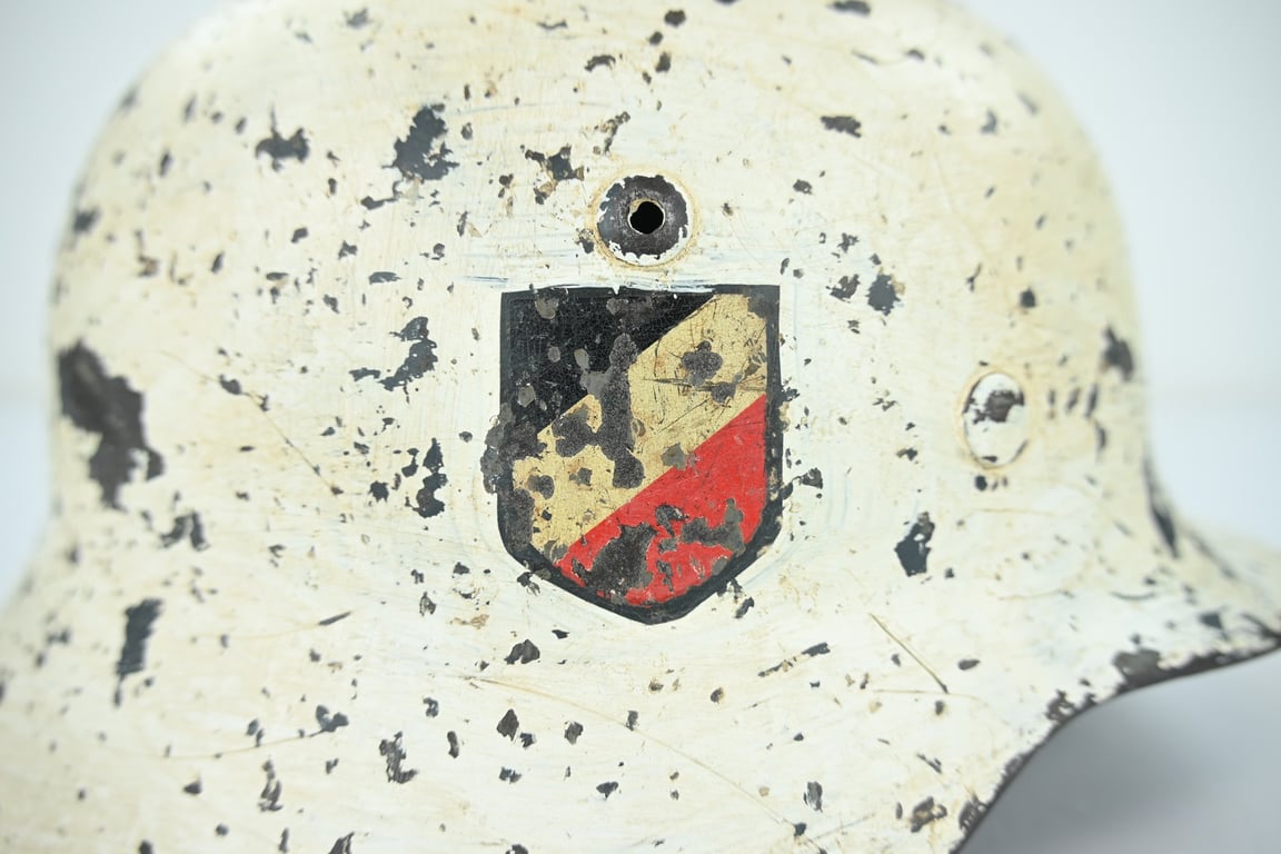 German LW M35 DD Winter Camo Helmet