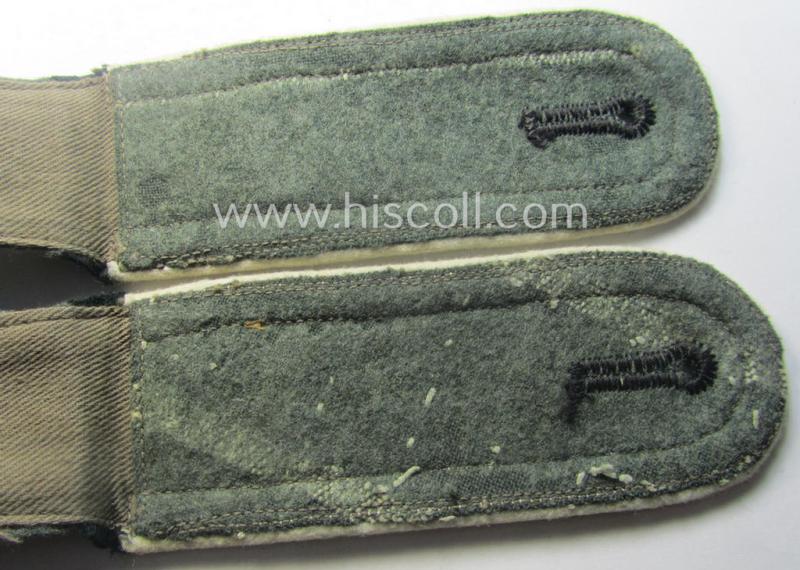 Pair of (Heeres) NCO-type (ie. 'M40'-pattern- and 'rounded styled-') 'cyphered' shoulderstraps as was intended for usage by an: 'Uffz. des Infanterie-Rgts. 29'