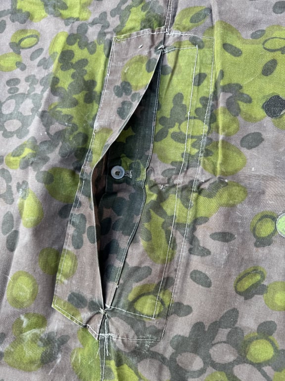 Rare Original Waffen-SS Reversible Planetree Camouflage Zeltbahn 31
