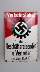 Deutsche Arbeits Front enamel sign