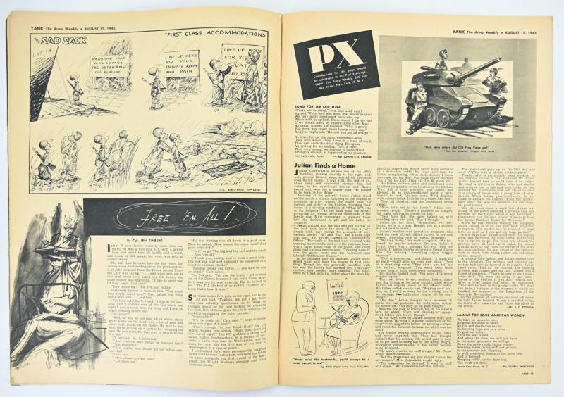 US WW2 Yank Magazine 17 August 1945