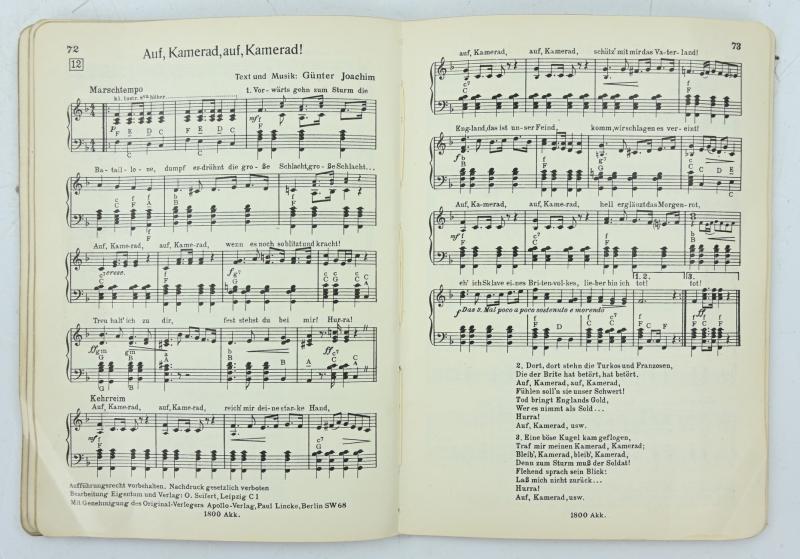 German WH Songbook 'Kamerad sing mir'