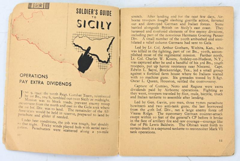 US WW2 82nd Airborne Division Booklet