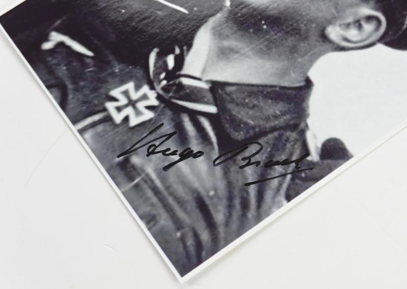 Signature of Luftwaffe KC Recipient 'Hugo Broch'