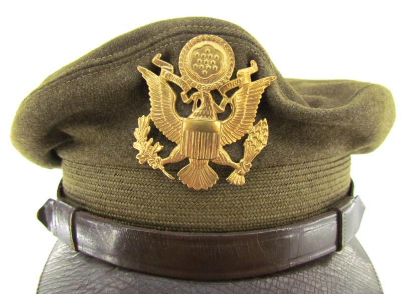 US WWII Army Air Force Officer's Crusher Visor Cap
