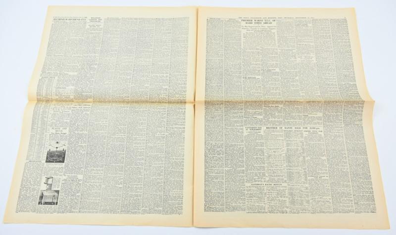 British WW2 Newspaper 'The Daily Telegraph'
