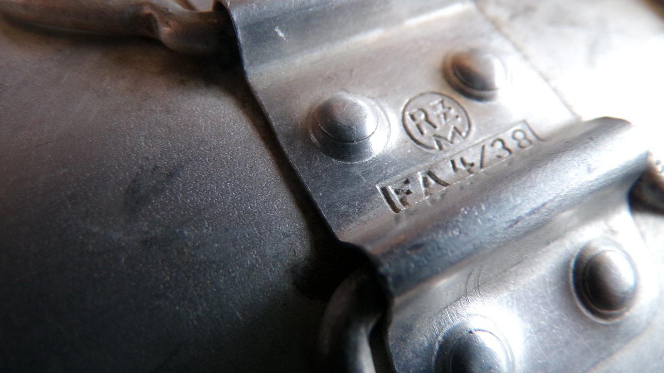 Rare RZM FA 4/38 Alu Field Cup - SS/Political Issue