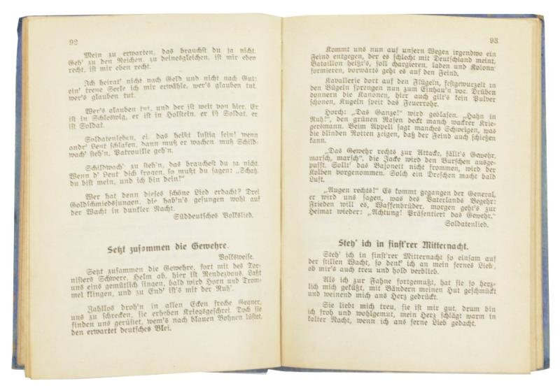 German Marine Song Book
