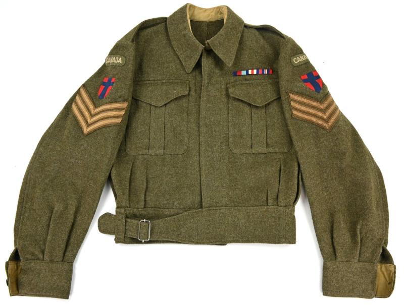 Canadian WW2 NCO Battle Dress Set 21st Army Group