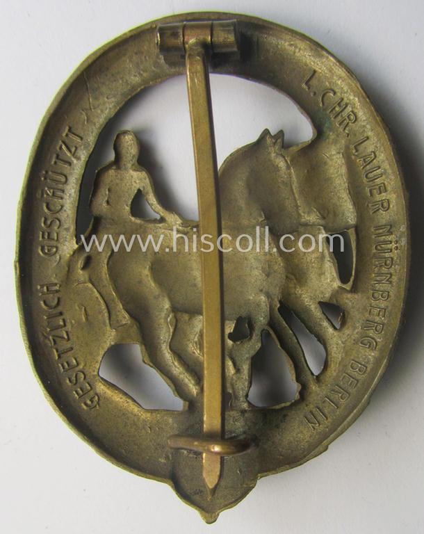 'Deutsches Fahrer-Abzeichen' (ie. 'in Bronze') being a neatly maker- (ie. 'L.Chr. Lauer'-) marked example that comes in an overall very nice- (albeit most certainly issued- and/or just moderately used ie. worn-), condition