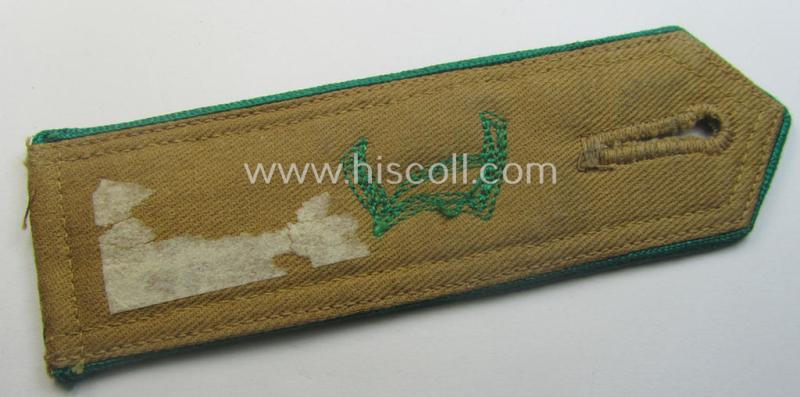 Single, (typical) early-period and neatly 'cyphered', so-called: 'Hitlerjugend' (HJ) 'Landjahr'-shoulderstrap as was intended for and used by a member with the rank of: 'Hitlerjunge'