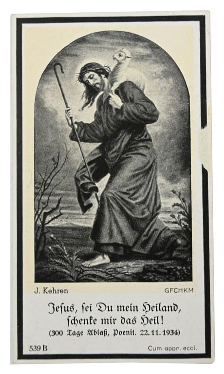 German WH Deathcard 'Josef Stamber'
