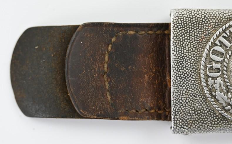 German WH Beltbuckle with Tab 'Wiedmann' 1937