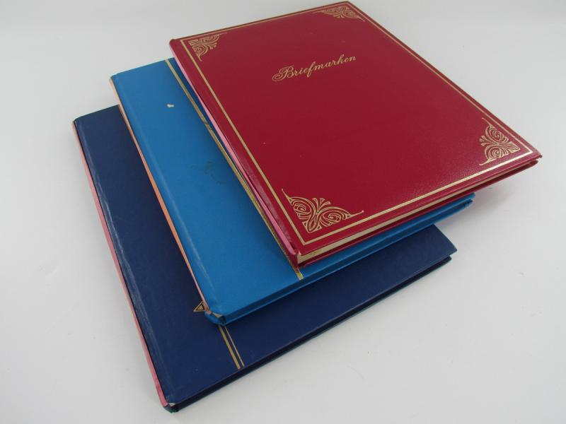 Three Stamp Albums With Content