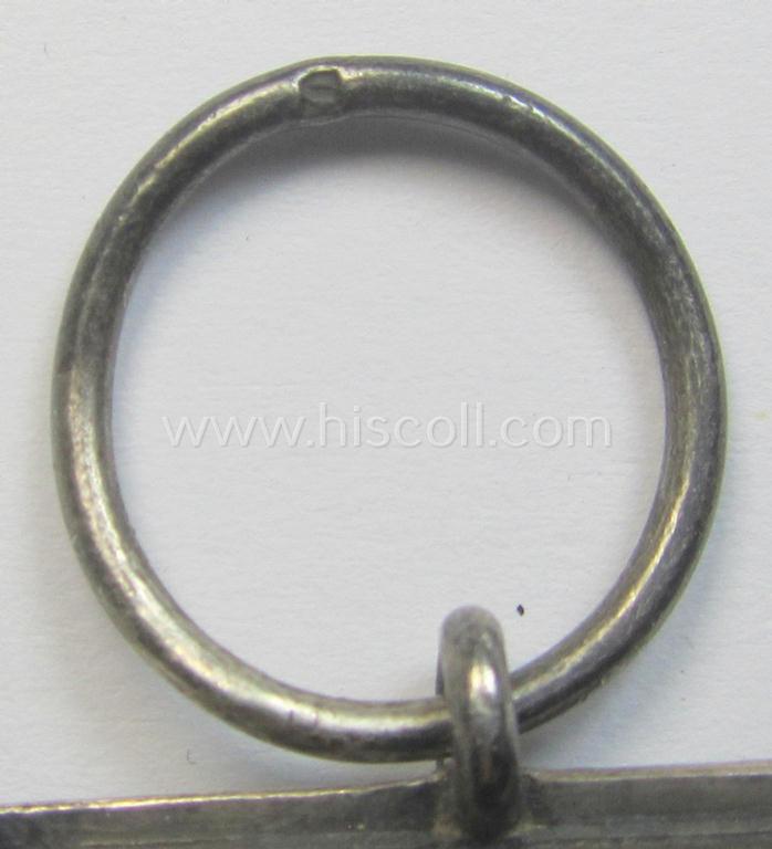 Attractive, WWI-period: 'Eisernes Kreuz II. Klasse' (or: iron cross second class) being a neatly maker- (ie. 'O'-) marked example that comes together with its confectioned piece of ribbon (ie. 'Bandabschnitt')