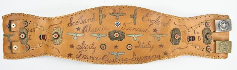 US WW2 Named Motorcyclist 'Souvenirs' Kidney Belt