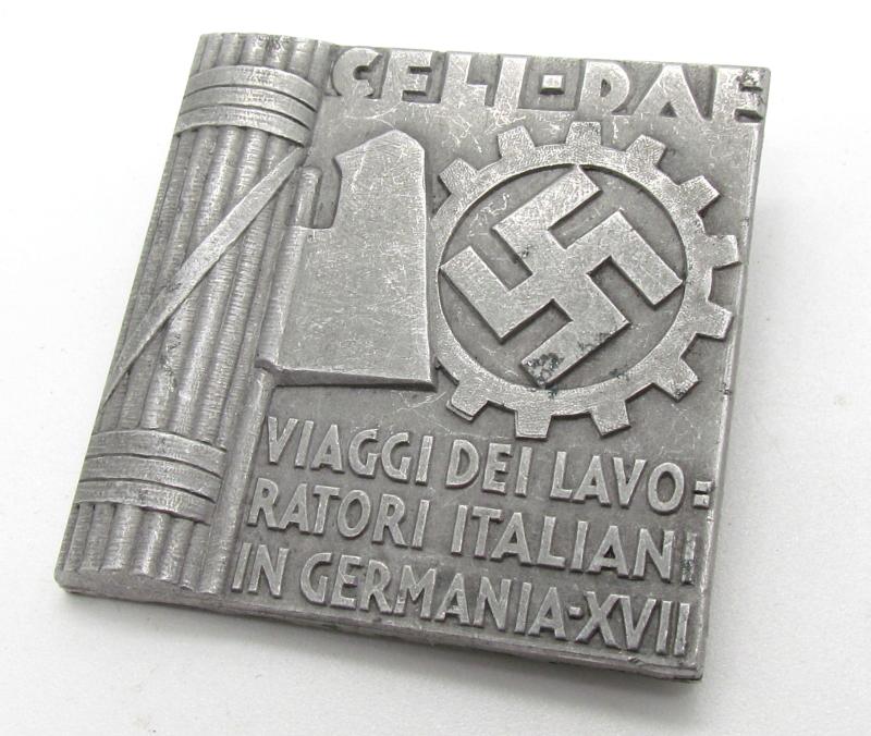 Italy, An Italian Workers In Germany Commemorative Badge By V.e. Boerie