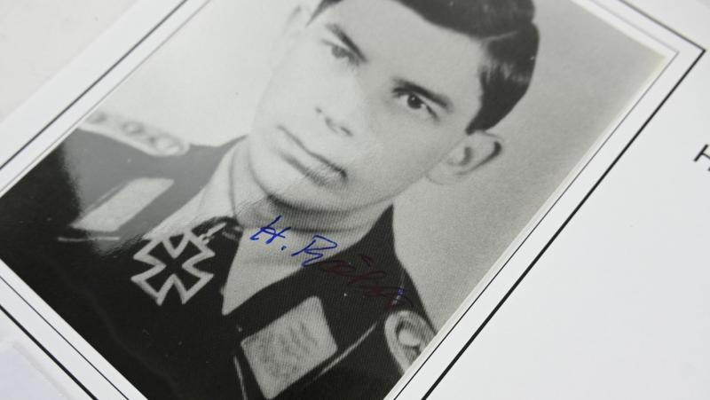 Signature of Luftwaffe KC Recipient 'Heinz Rökker'