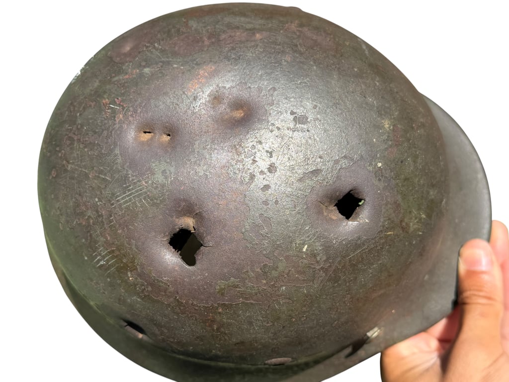 WH M35 re-issued Battle Damage Helmet