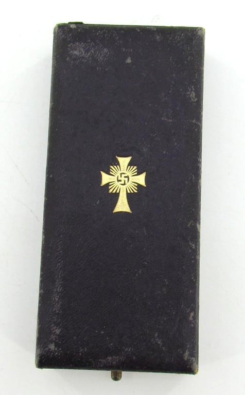 Mother’s cross in gold with box ( Klamt und Söhne )