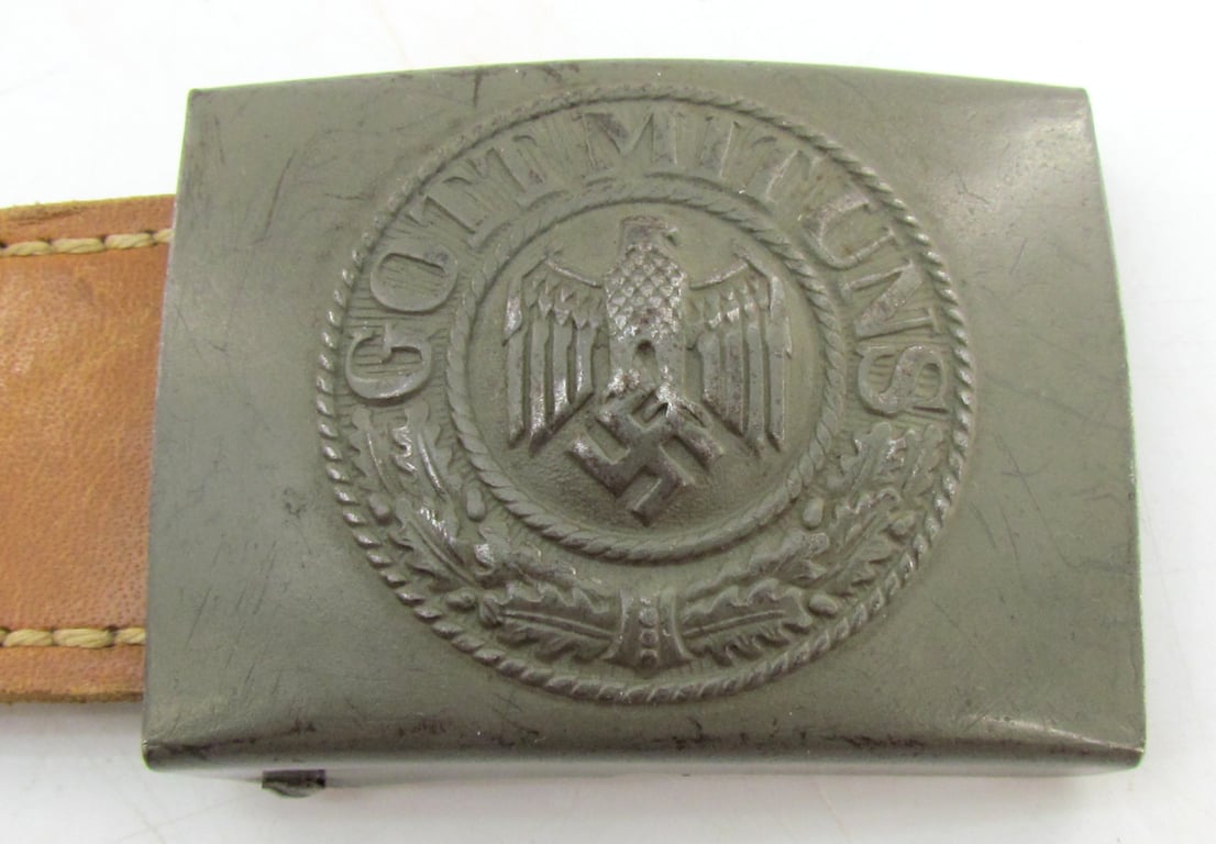 Wehrmacht (Heer) EM/NCO Steel Belt Buckle – Dr. Franke & Co. 1941