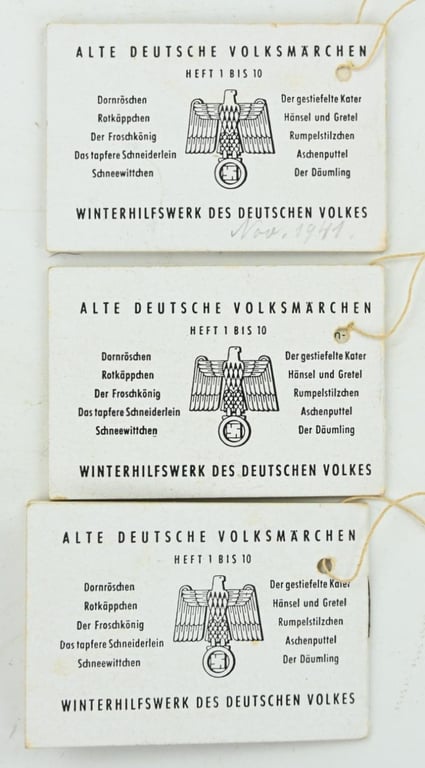 German WHW Pocket Booklet 'Alte Deutsche Volksmarchen'