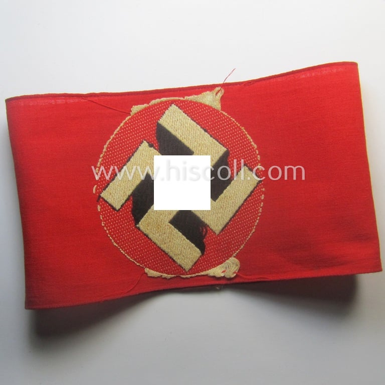 N.S.D.A.P.-related party-armband (ie. 'Armbinde') being of the 'entirely woven'-pattern