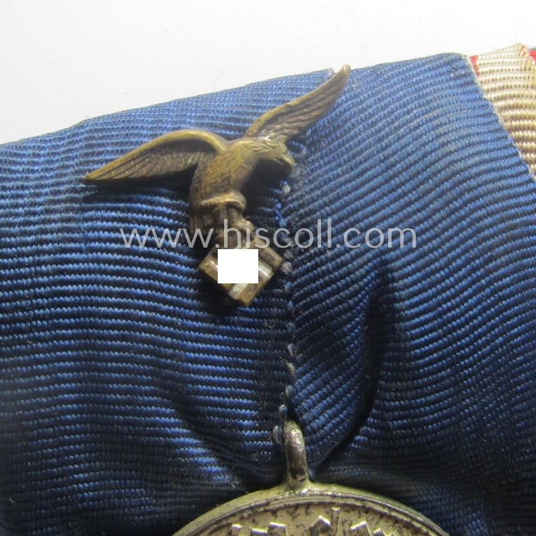 WWII- (ie. LW- ie. 'Legion Condor') related: 'Ordenspange' (being of the non-'detachable-pattern') showing resp. a: WH (LW) 'DA der 4. Stf.' and 2 Spanish Civil-War commemorative-medals