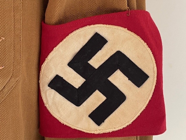 WWII GERMAN NSDAP POLITICAL LEADERS BROWN SHIRT, ORTSGRUPPE BLOCKLEITER (BLOCK LEADER).
