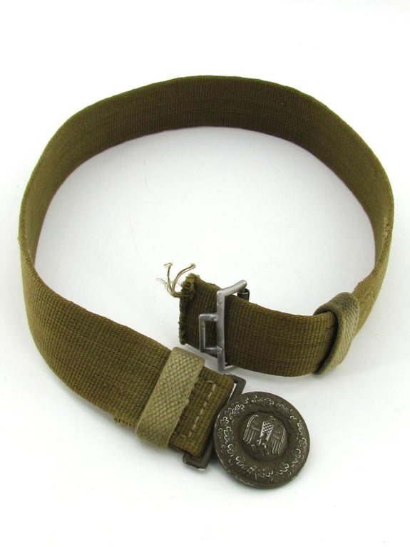 WH (Heer) Tropical Officer's Belt & Buckle 1943