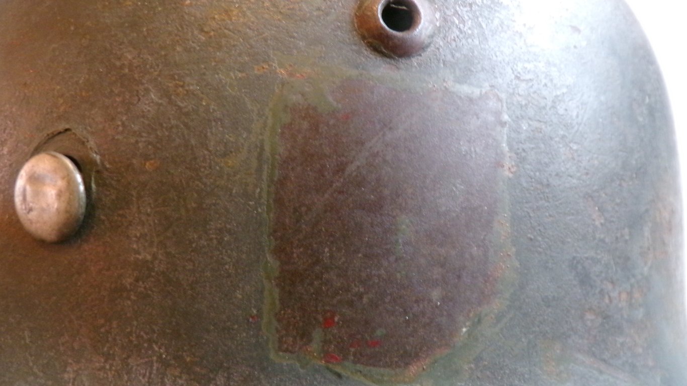 Rare small size DD M35 steel helmet