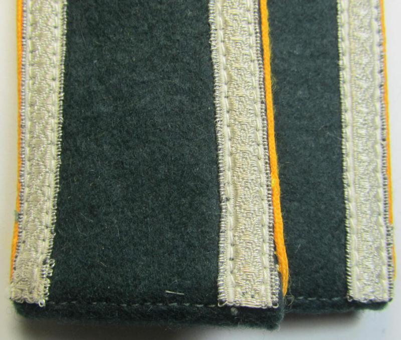 Attractive - and/or fully matching! - pair of early- (ie. pre-) war-period- ie. 'M36'/'M40'-pattern, WH (Heeres) NCO-type shoulderstraps as were intended for an: 'Unteroffizier eines Kavallerie- o. Aufklärungs-Abteilungs'