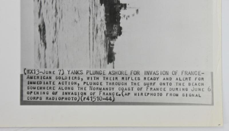 US WW2 D-Day Press Photo 6 June 1944